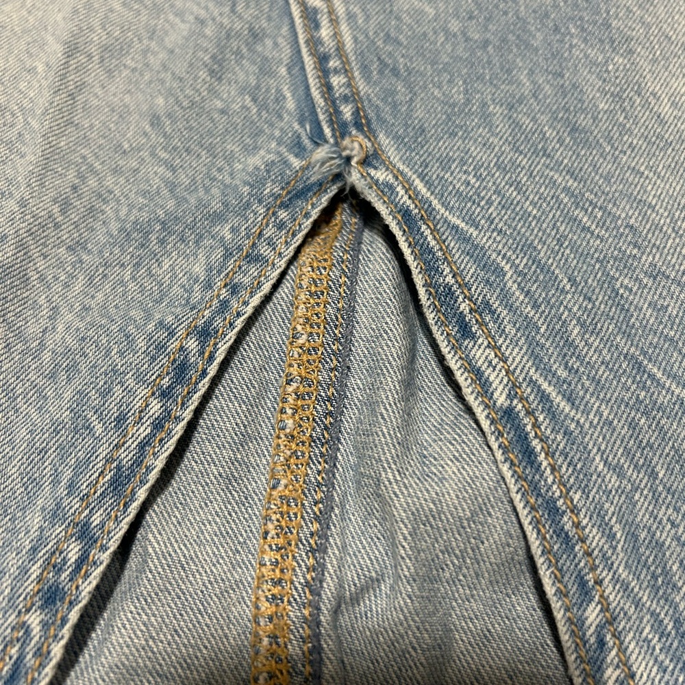 American Eagle Low Rise Maxi Denim Skirt - Picture 4 of 9